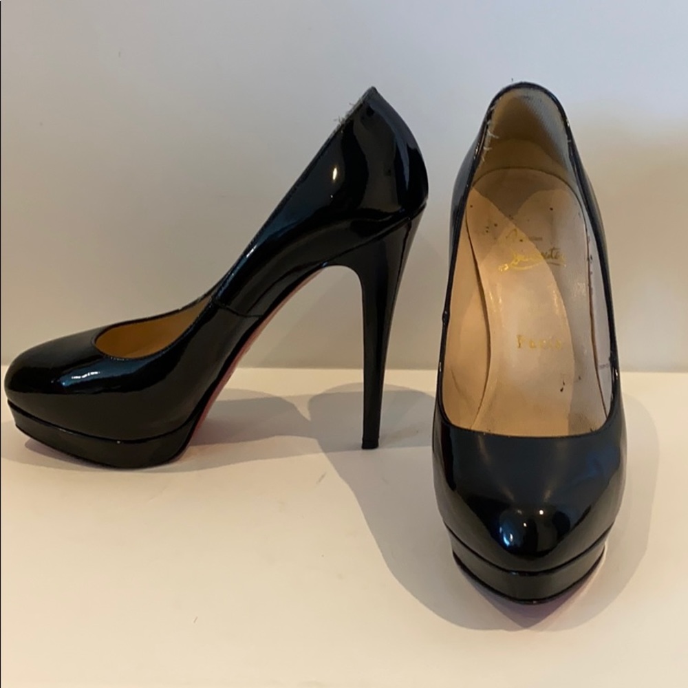 Christian Louboutin Black Patent Leather Stilettos